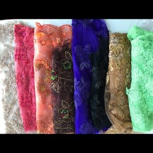 Fabric Lot for applications on evening dresses